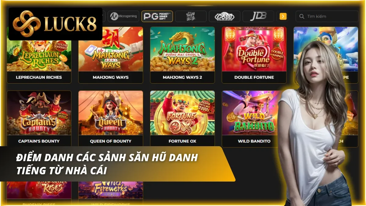 Mỗi sảnh chơi mang một phong cách và chủ đề lôi cuốn riêng