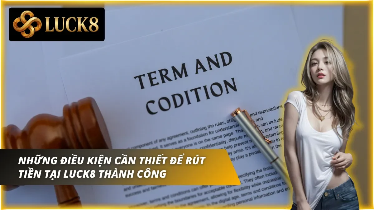 Những điều kiện mà người chơi cần nắm khi rút tiền Luck8