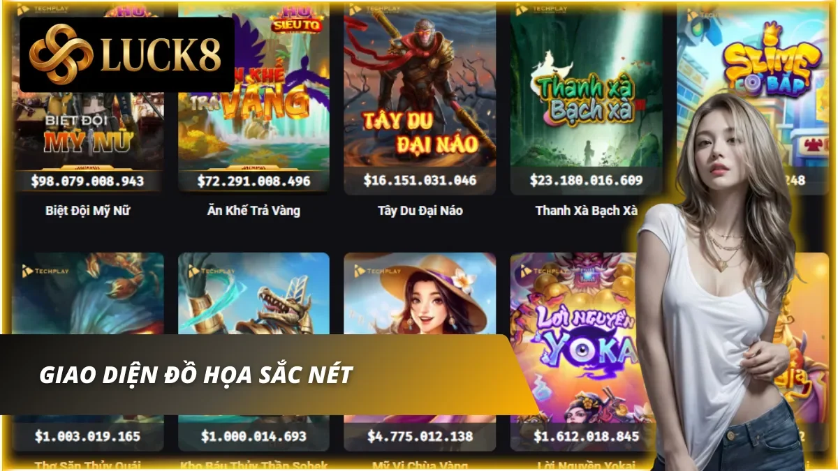 Giao diện khi tải app Luck8 sẽ sắc nét và mượt mà hơn